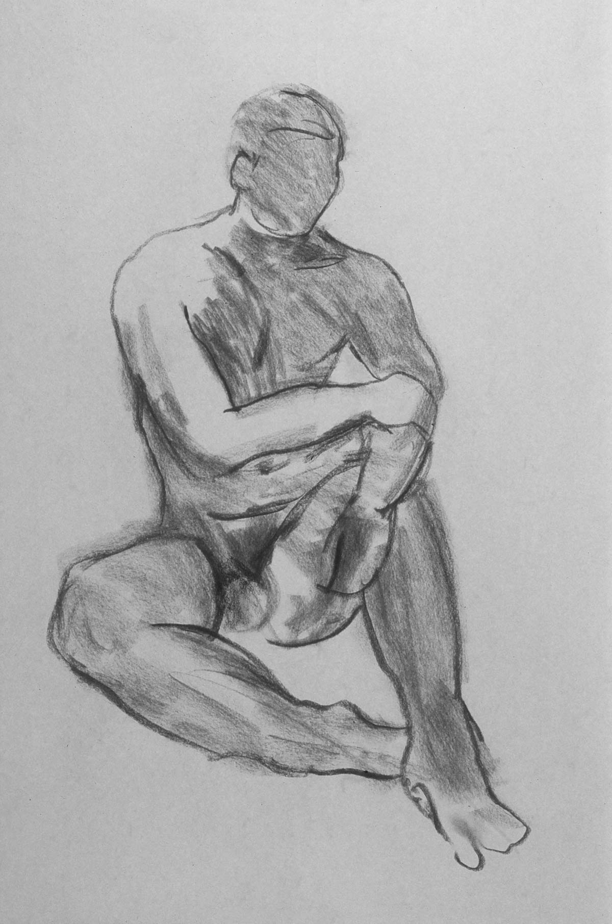 gesture drawing of male figure
