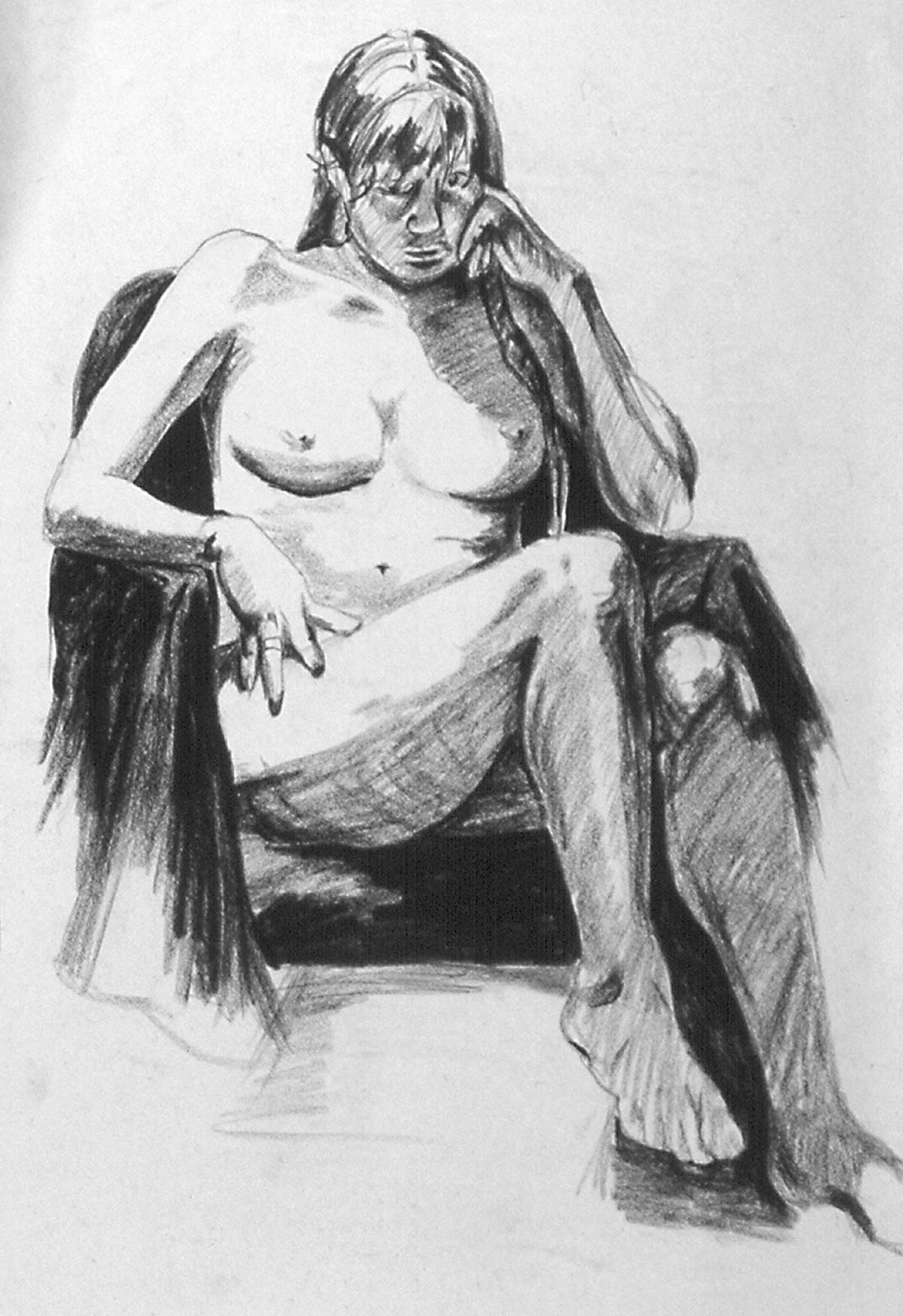 gesture drawing of male figure